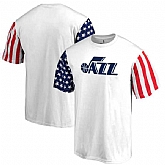 Men's Utah Jazz Fanatics Branded Stars & Stripes T-Shirt White FengYun,baseball caps,new era cap wholesale,wholesale hats